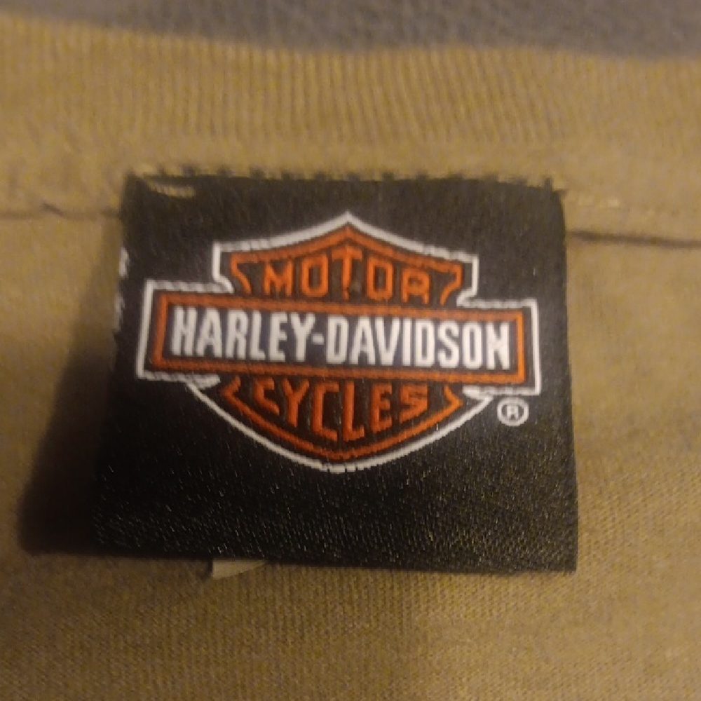 Men's Harley-Davidson Badlands Brown T-Shirt - Picture 6 of 7